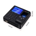 thumbnail image 2 of Access Control Time Attendance Machine Fingerprint/Password/ID Card Recognition Time Clock with 2.4 Inch Display Screen ,Versatile Punching Options, 2 of 6