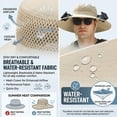 thumbnail image 4 of 2026 Upgraded Solar Powered Fan Hat, UPF 50+ Wide Brim Sun Hat with Dual Fans for Fishing, with 2 Fan Fishing Hats, 4 of 7