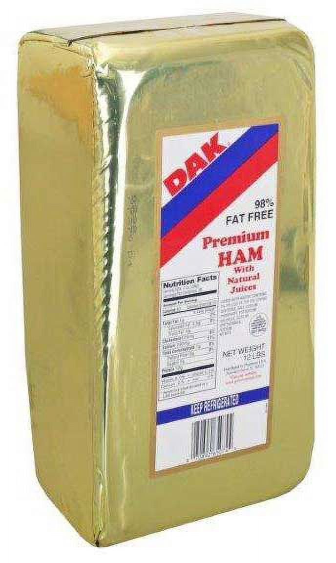 Dak Premium 98 Percent Fat Free Deli Ham with Natural Juice, 12 Pound - 2 per case.