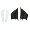 thumbnail image 2 of Front Fairing Aerodynamic Wing, Self Adhesive Motorcycle Spoiler Wing Scratch Free  For R1 R3 R25 Marble Grain,Glossy Black, 2 of 8