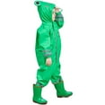 thumbnail image 6 of HDWUEN Kids Raincoats Waterproof Rain Jacket Hooded Rain Poncho Toddler Boys Girls Frog Rain Suit Reusable Rainwear 3-10 Years,S, 6 of 7