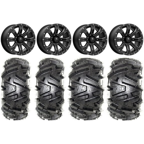 MSA Bounty 14" Wheels Black 26" Moto MTC Tires Polaris RZR XP 1000 / PRO XP / Ranger XP 900/1000