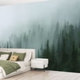thumbnail image 2 of Peel and Stick Wallpaper Waterproof Misty Pine Forest Wall Mural Decor Self Adhesive and Removable 69in x 98in, 2 of 8