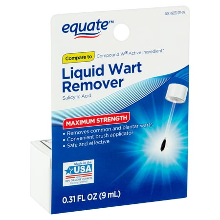 Equate Maximum Strength Liquid Wart Remover, 0.31 fl (Best Medicine For Warts On Face)