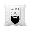 thumbnail image 1 of Eyeglasses Beard Problem Man Throw Pillow Sleeping Sofa Cushion Cover, 1 of 3