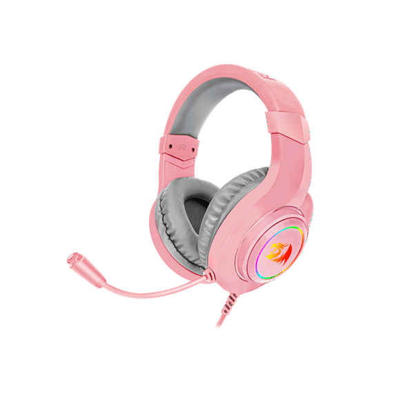 Audifonos Gamer Redragon Hylas H260P Rosa con Luz RGB