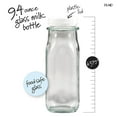 thumbnail image 4 of (3 pack) Plaid Surfaces Glass Milk Bottle, 9.46 oz Clear Customizable Bottle for DIY Arts and Crafts Projects, 4 of 9