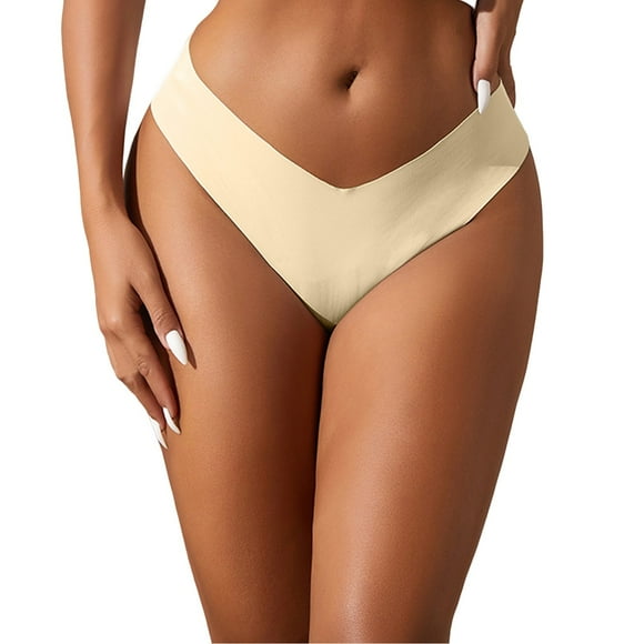 Aayomet Womens Panties Breathable Briefs Underwear (Beige, S)