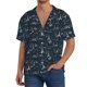 thumbnail image 1 of Balery Romantic Eiffel Tower Camisa Casual de Manga Corta con Botones para Hombre, Texturizada, Estilo Cubano, para Playa, Verano-X-Large, 1 of 5