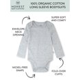 thumbnail image 3 of Honest Baby Clothing Baby Boy or Girl Gender Neutral Organic Cotton Long Sleeve Bodysuits, 8 Pack (Newborn-24 Months), 3 of 6