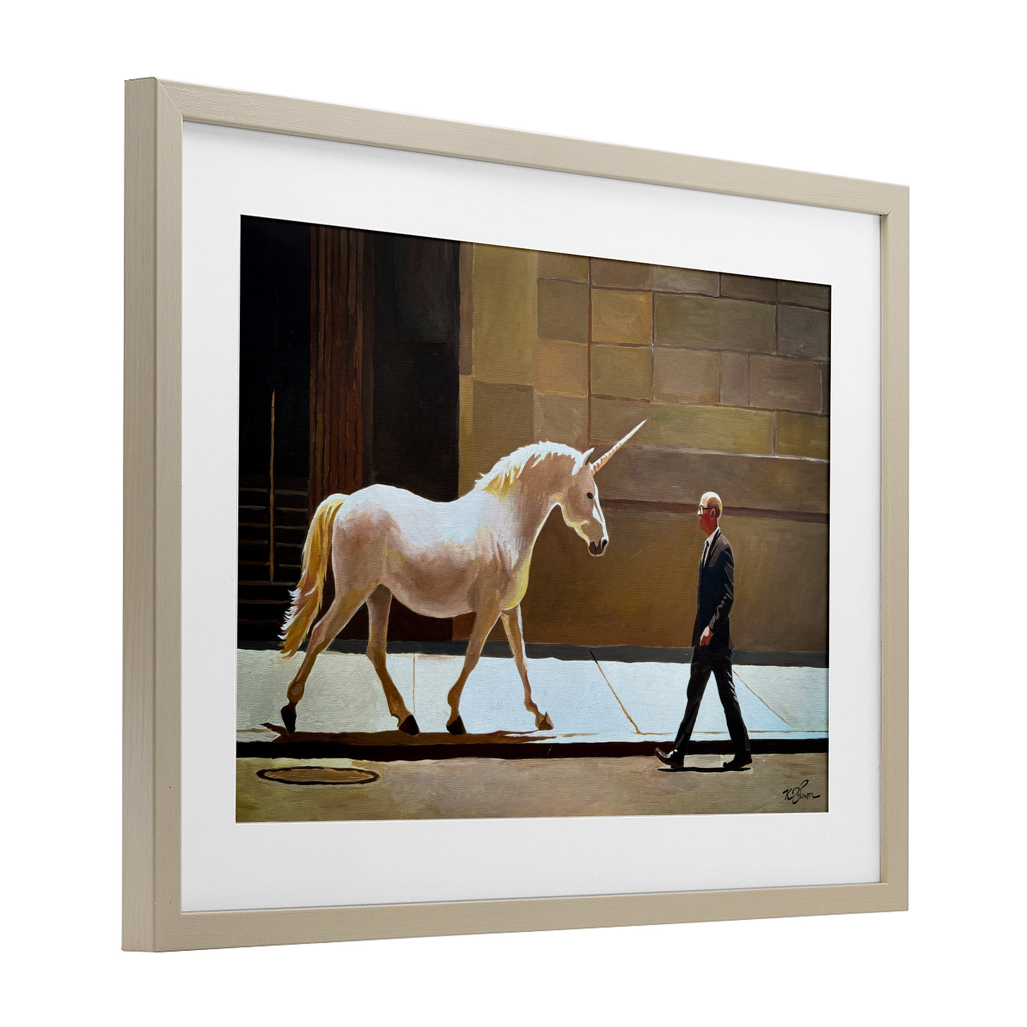 The Exception Proves The Rule Birch Framed Print Under Glass, design by Keith Thomson