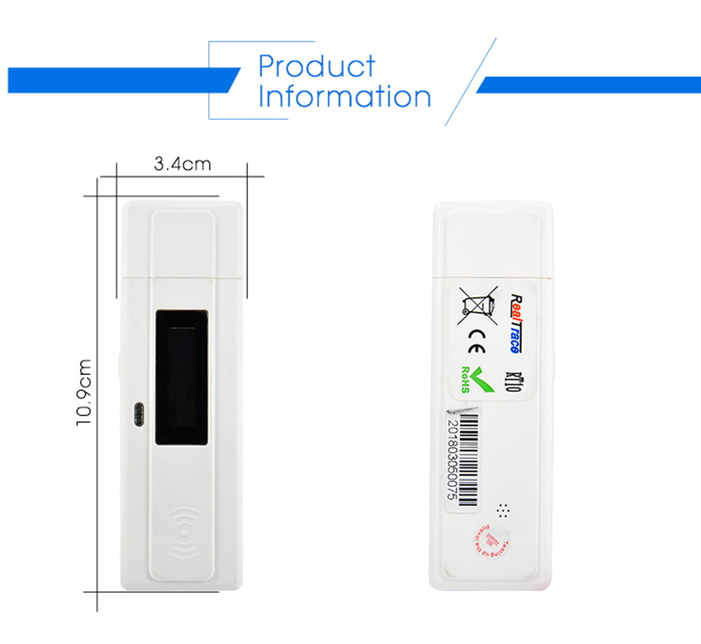 White Smartbreeder Pet Microchip Scanner Reader with Scanner Angel Technology Portable Animal ID Reader Handheld