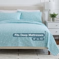thumbnail image 5 of Bare Home Luxury 100% Cotton Flannel King Sheet Set, Deep Pocket, 4-Piece, Snowdrift, 5 of 9