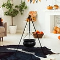 thumbnail image 1 of Decoración de caldero de de Halloween con trípode, , tazón de PP negro duradero Estilo A BLESIY Caldero de Halloween, 1 of 8