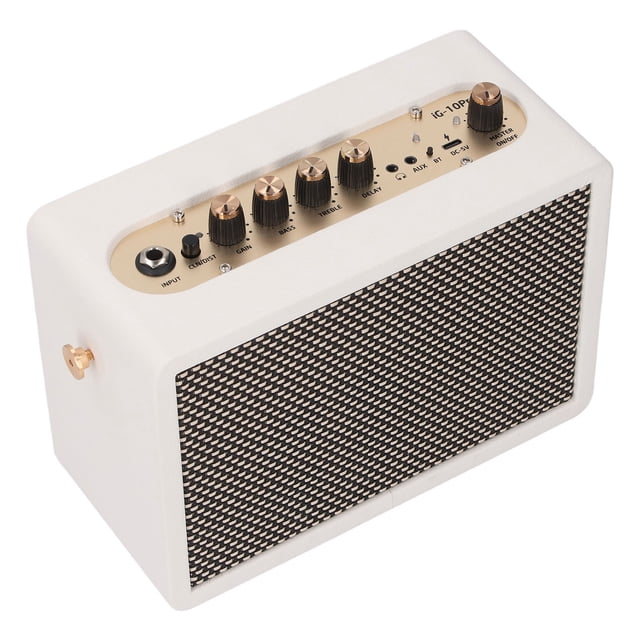 Altavoz De Guitarra Eléctrica, Amplificador De Guitarra Pequeño Bluetooth 5.0 De 10 W Recargable Para Practicar