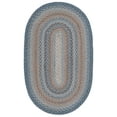 thumbnail image 2 of SAFAVIEH Braided Dorinda Bordered Reversible Area Rug, Gray/Brown, 3' x 5' Oval, 2 of 11