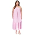 thumbnail image 1 of Michael Kors Robe Maxi à Bretelles Chaîne pour Femmes, Rose, Grande Taille, 2X, 1 of 1