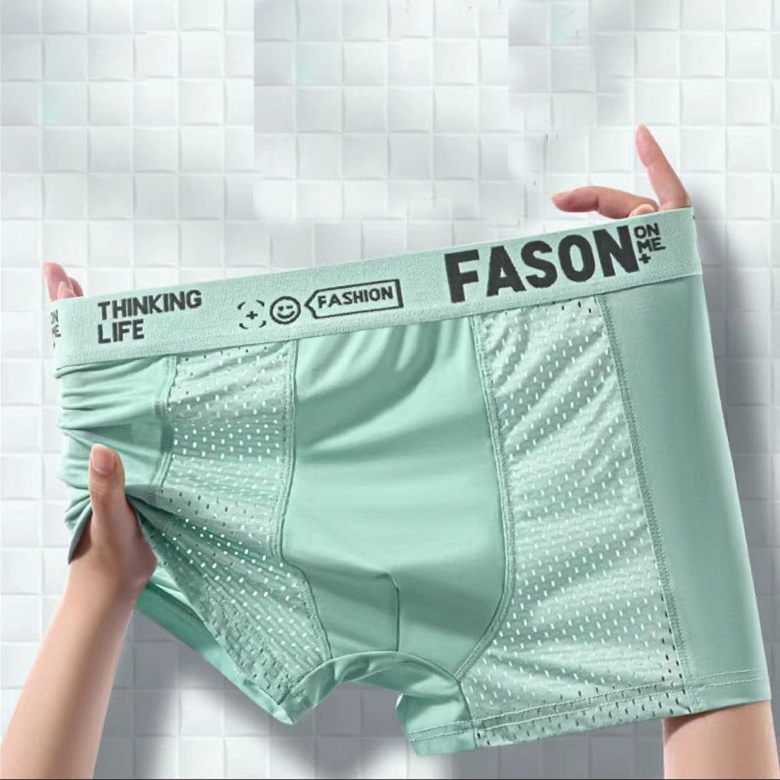 Boxer Slips Homme En Soie Glacée Respirante – Confort Pur – Lot Sous-vêtements
