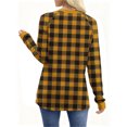 thumbnail image 5 of Elvqul Womens Round Neck Shirts Waist Cinching Elastic Tops Lightweight Printing Shirts for Women, 5 of 8