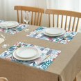thumbnail image 3 of Pioneer Flower Floral Print Pattern Summer Placemats Table Placemats Set Of 4-Linen Kitchen Washable Placemats Table Mats 12x18 Inch Non-Slip Heat Resistant, 3 of 5