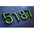 thumbnail image 4 of Glow in the Dark House Numbers - Green / Solar Powered House Numbers - Green, 4 of 6