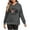 Dark Gray, variant on Cmfcve Women's Ugly Christmas Hoodies Loose Fit Thermal Fleece Lined Pullover Printed Top Long Sleeve Sport Casual Hooded Sweatshirt