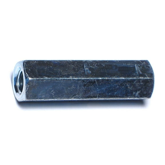 5/16"-18 x 1/2" x 1-3/4" Zinc Plated Steel Coarse Thread Rod Coupling Nuts CNS2-030