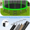 thumbnail image 2 of Cochan 14FT Trampoline with Enclosure for Adults and Kids, Outdoor Heavy Duty Trampoline with Water Sprinkler and Lights, Kids Trampoline with Basketball Hoop, Birthday Gift, 1400LBS Weight Capacity, 2 of 7