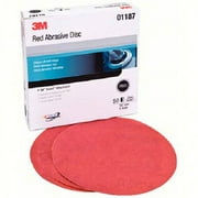 3M Red Abrasive Hookit Disc, 6"", 40 Grit, 25 Per Box