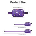 thumbnail image 4 of Halloween Purple Spider Web Pattern Cute Fanny Packs for Women,Travel Waterproof Crossbody Fanny Bags Waist Purse for Women Anti Theft Adjustable Strap for Running Travel Cycling, 4 of 4