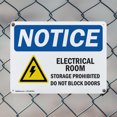 thumbnail image 5 of (2 Pack) Electrical Room Storage Prohibited OSHA Notice Sign 10 Inch X 7 Inch Plastic Sign, Weather Resistant, UV Protected for Workplace, Business, and Construction Site, Made in the, 5 of 8