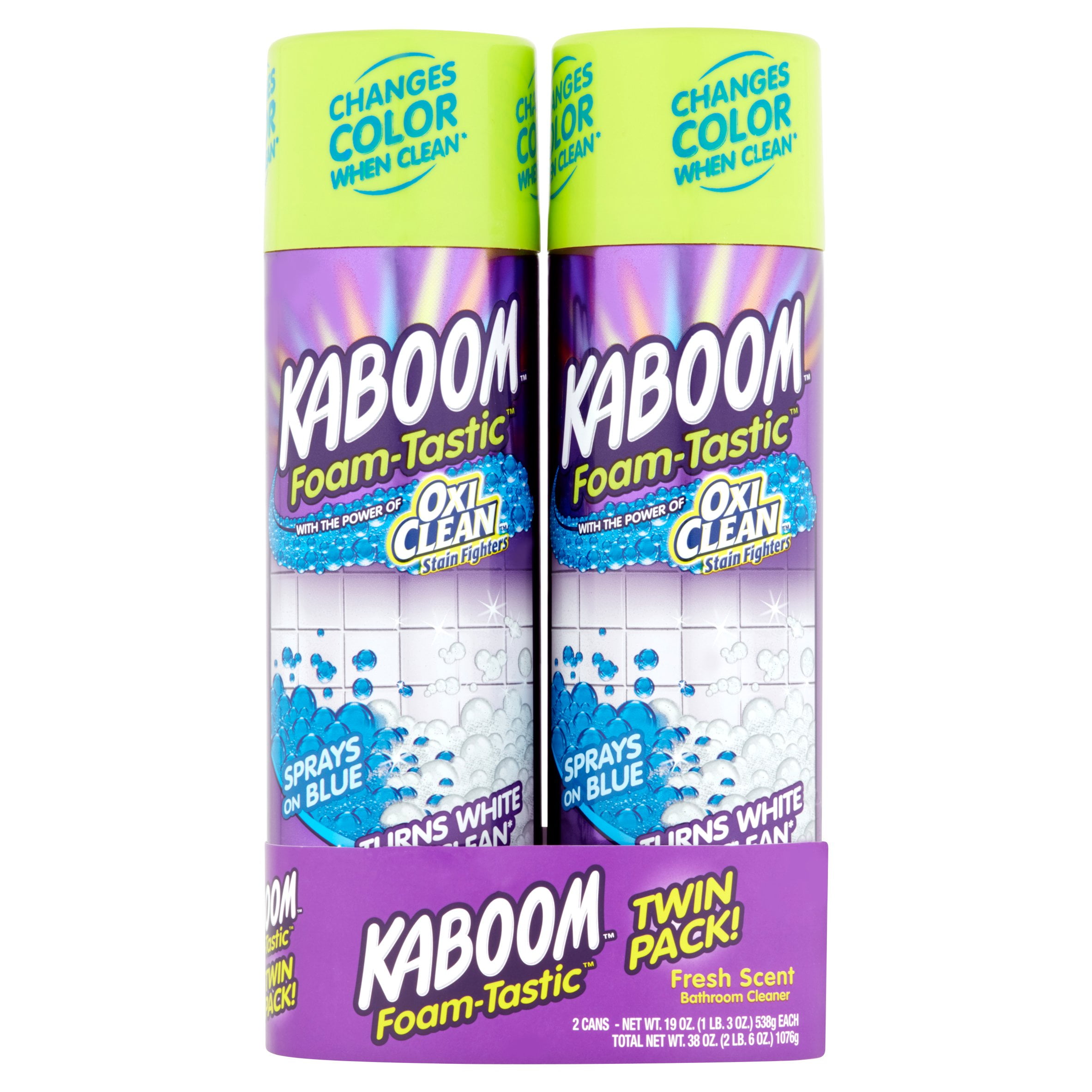 Kaboom Foam Tastic Fresh Scent Bathroom Cleaner Twin Pack 19 Oz Kaboom Foam Tastic Fresh Scent Bathroom Cleaner Twin Pack 19 Oz 2 Count Com