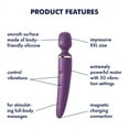 thumbnail image 2 of Satisfyer Wand-er Woman Wand Vibrator - XXL Personal Massager, Powerful Clitoral Stimulation and Body Massage - Waterproof, Rechargeable (Purple), 2 of 6