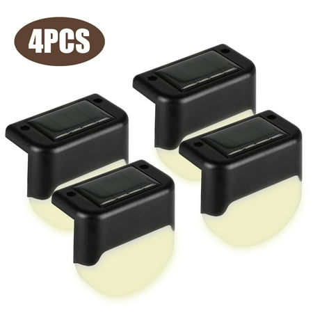 

4/8PCS Solar Powered LED Deck Light Outdoor Garden Path Stairs Step Fence Lamp