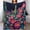 Flannel Blanket Desert Flower Wonderland blanket 30"x40" 1, variant on GXFC Astronaut Surfing in Space blanket, comfortable and soft, warm casual blanket, printed design, winter sofa dormitory home decoration, must-have travel product. Size is 30x40 inches.