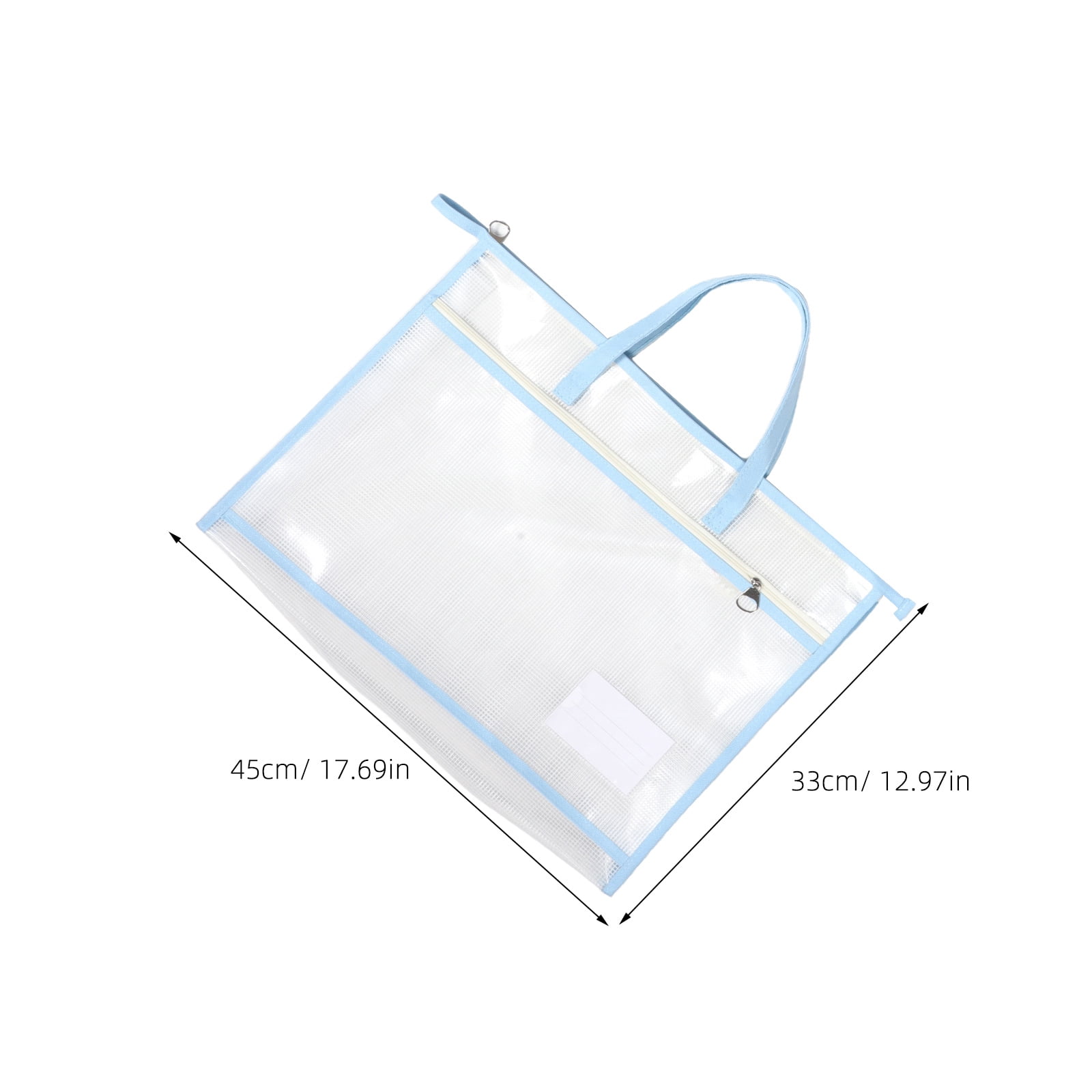 WRISTBIQUE Large Capacity Craft Storage Organizer Tote Bag, PVC, Assorted Colors, 6 Pieces for Art and Craft Supplies