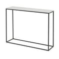 Manor Park Modern Minimalist Rectangle Entryway Table, Faux White