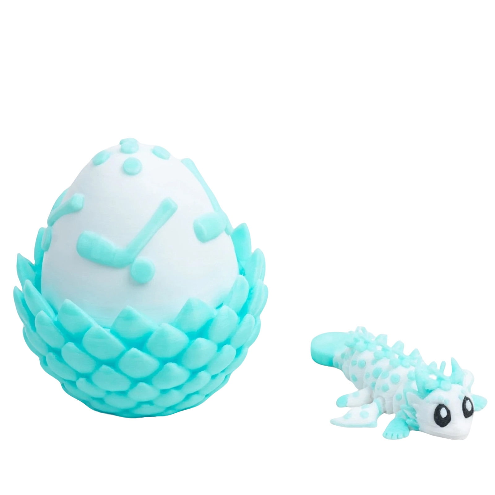 8Pcs Easter 3D Egg with Winged Dragon Toys, Perfect Birthday Christmas Easter Gifts, Easter Basket Stuffers