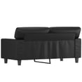 thumbnail image 3 of vidaXL 2-Seater Sofa Black 120 cm Faux Leather, 3 of 5