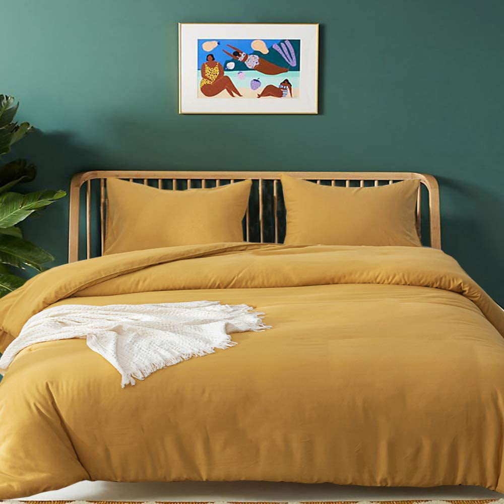 Mustard Comforter Set California King Yellow Turmeric Bedding Comforter ...