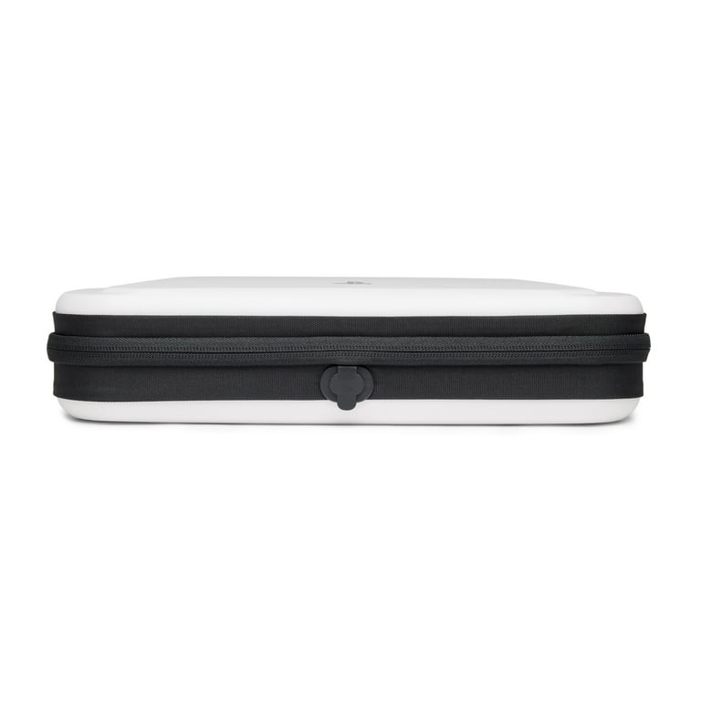 DOBEWINGDELOU Protective Case For PlayStation Portal – Full TPU Cover With Front Lid & Kickstand, Shock-Absorption, Non-Slip Grip, White