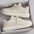 thumbnail image 6 of Men's Low Top Lace Up Thick Sole Casual Sneakers Mesh Spliced Upper Platform Daily Walking Shoes, 6 of 10