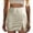 Beige, variant on TinyBloomm Women's Solid Color Leather Zipper Wrap Leather Skirt Full Bed Skirts, Size XXL