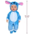 thumbnail image 2 of AlevRam 4 Sets 18 inch Baby Dolls Clothes 18" Doll Bodsuit Cute Animales Pattern Doll Clothes for 18 Inch Doll Great Gift Idea for Kids Girls Ages 3+, 2 of 6