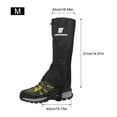 thumbnail image 2 of Yucurem Leg Hiking Gaiters Waterproof Shoe Gaiters Lightweight Men Women Mountaineering Essential (Black), 2 of 10
