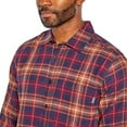 thumbnail image 4 of Eddie Bauer Men's Button Down Long Sleeve Cotton Bristol Flannel (Cognac Plaid, XXL), 4 of 4