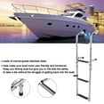 thumbnail image 4 of Pontoon Boat Ladder, 4 Step Heavy Duty Welded Swim Step Telescoping  for Swimming Pools Docks for Marine Pontoon Boat, 4 of 8