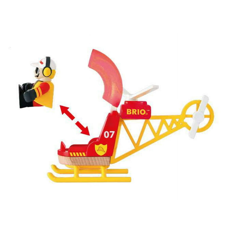 BRIO Firefighter Helicopter Railway Accessory - Walmart.com