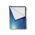 thumbnail image 2 of Earth Soft Flannel Fleece Throw Blanket, United States View in Space Rising Sun over the Earth and Its Landforms, Cozy Plush for Indoor and Outdoor Use, 60" x 80", Blue Green Pale Brown, by Ambesonne, 2 of 5