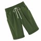 thumbnail image 1 of Qarigey Pantalones cortos Cintura elástica Pantalones cortos sueltos Pantalones Cintura elástica Sueltos Trajes de verano para mujer Prendas para la parte inferior del cuerpo Verde oscuro 5XL Qarigey AP002089-57, 1 of 5